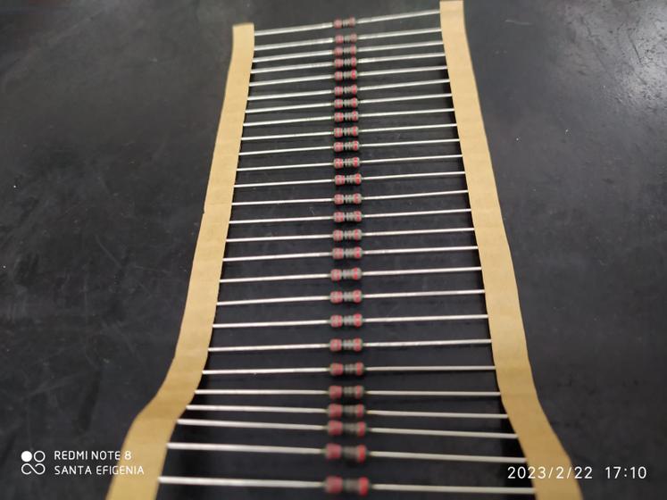 Imagem de 5x Resistor 2k2 1/4w 1% Mrs25
