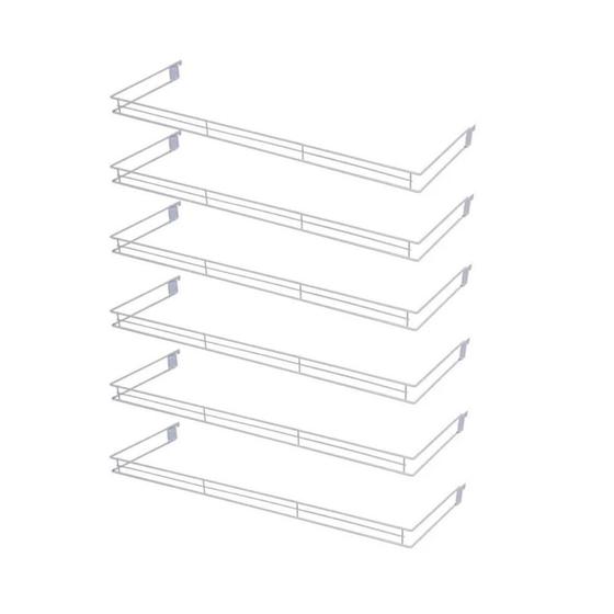 Imagem de 6 Aparador Aramado Em U 30X91Cm Branco - Sa Gondolas