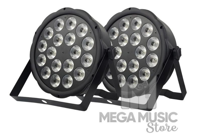 Imagem de 6 Canhão Refletor Par 18 Leds 12w Rgbw Dmx Quadrileds + Mesa Dmx 512