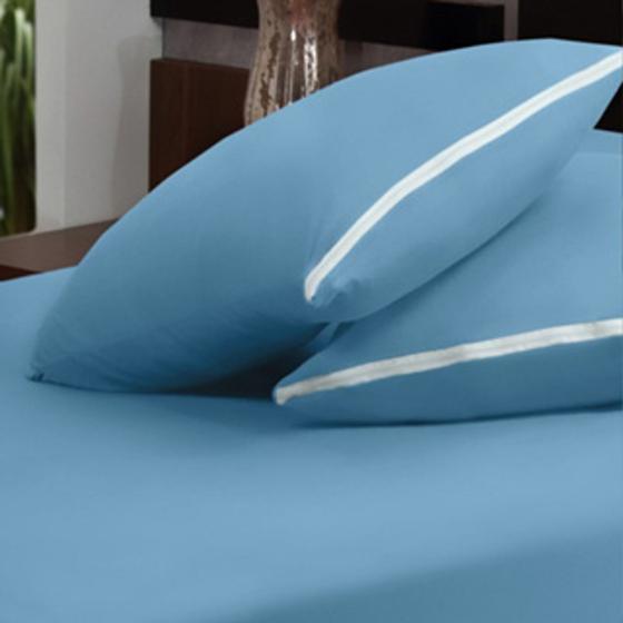 Imagem de 6 Capas De Travesseiros Protetora Anti Alérgica Com Zíper Malha 100% Algodão