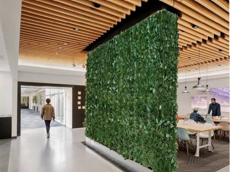 6 Cercas Privativas com Folhagem Artificial Realista 100x200 cada para Paredes Verdes Sofisticadas DE1724