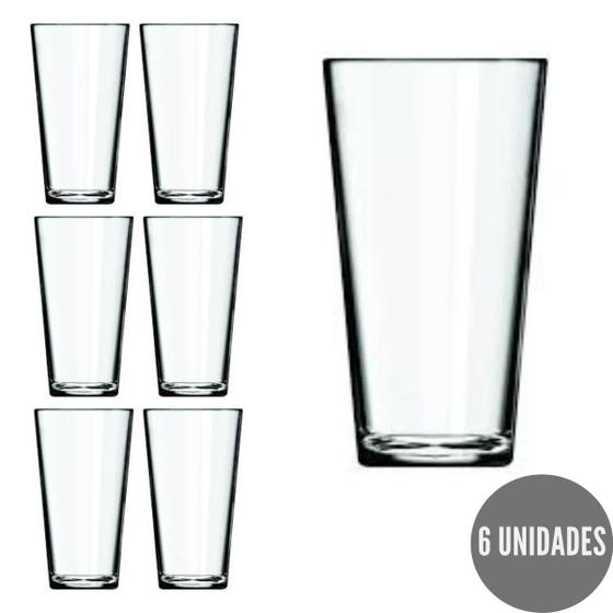 Imagem de 6 Copos Cairo 350ml Nadir Vidro Transparente Drinks Luxo