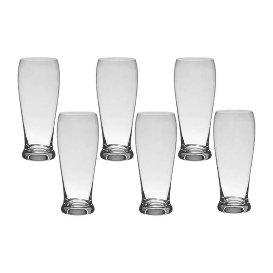 Imagem de 6 Copos De Cristal Para Cerveja Pilsen 560 Ml Forum Bohemia