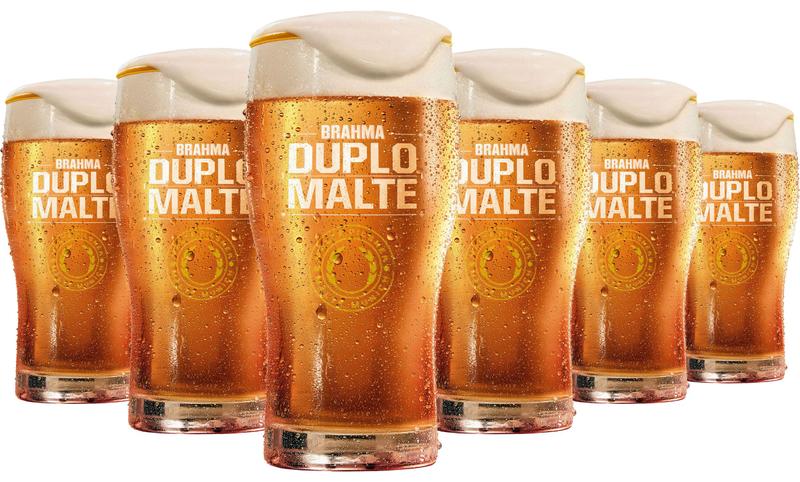 Imagem de 6 Copos Para Chopp e Cerveja Brahma Duplo Malte - 425ml - Ambev Oficial