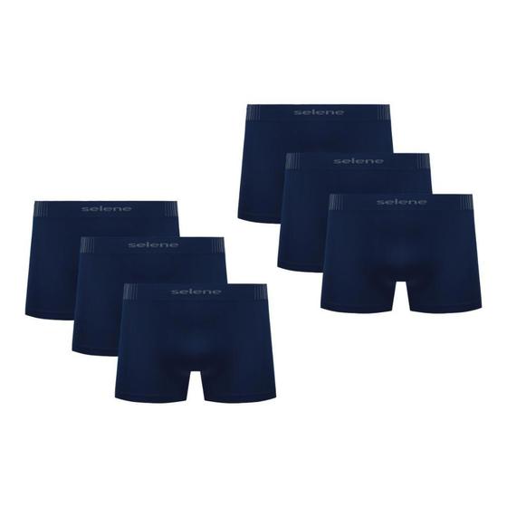 Imagem de 6 Cuecas Boxer Original Selene Masculina Confortável Infantil Juvenil Básica Em Microfibra Sem Costura