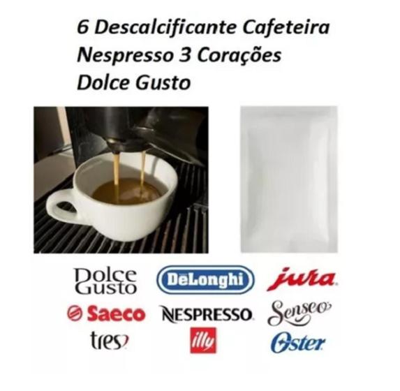 Imagem de 6 Descalcificante Cafeteira Nespresso 3 Corações Dolce Gusto