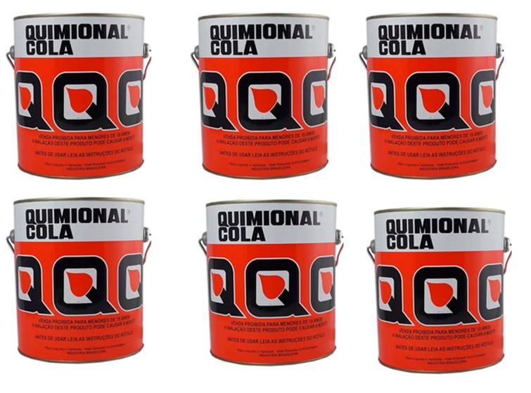 Imagem de 6 Galões Cola De Contato P/ Isopor- Forração Quimional