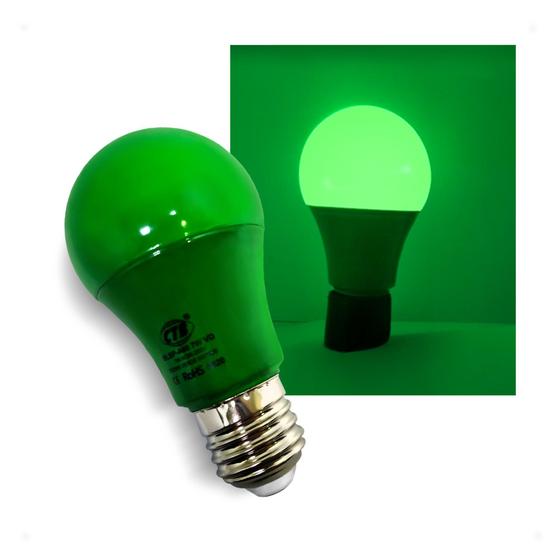 Imagem de 6 Lâmpadas LED A60 COLOR 7W Bivolt E27 Especial Decoração e Sputniks - VERDE