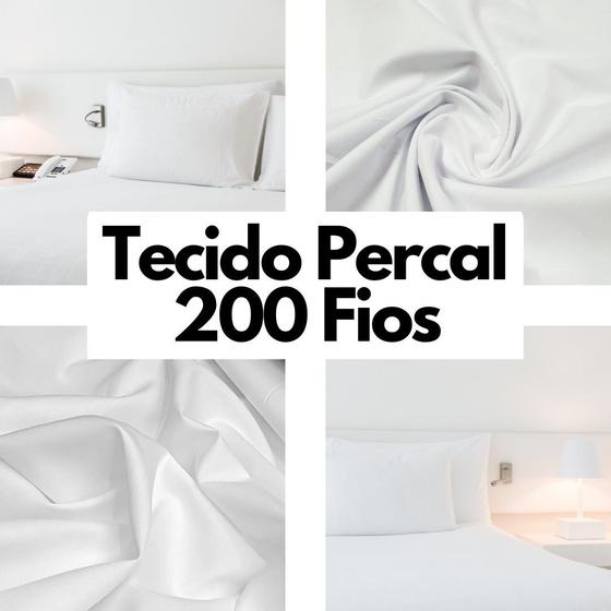 Imagem de 6 M Tecido Percal Liso 100% ALG. Toq Macio Grosso Kit Berço