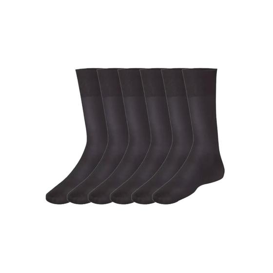 Imagem de 6 Pares Meia Social Lupo Meianyl Cano Alto Básica Original