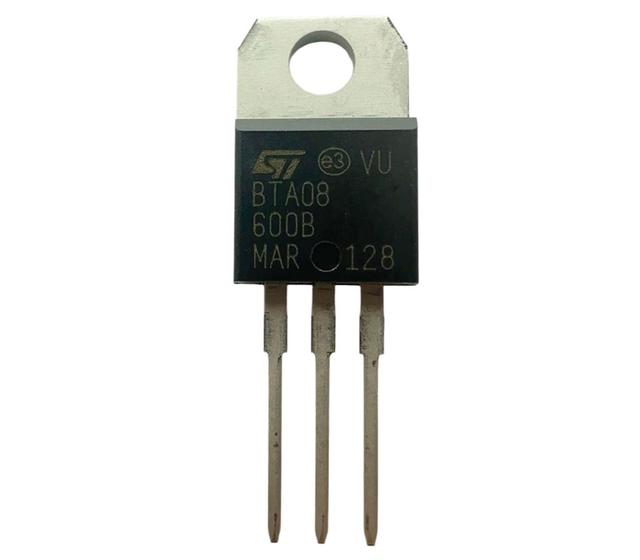 Imagem de 6 pçs - transistor bta08-600b - triac bta08-600 - 8 amp 600v