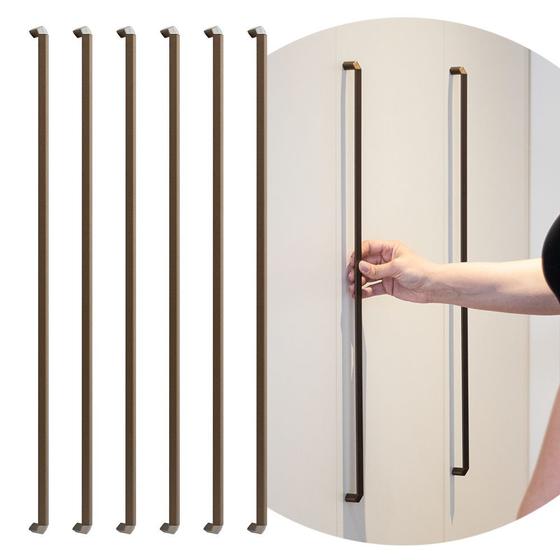 6 Puxadores Para Guarda Roupas Grande Porta Armário 608mm é ruim? 6 Puxadores Para Guarda Roupas Grande Porta Armário 608mm é boa?