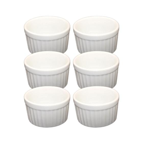 Imagem de 6 Ramekin Porcelana 90 Ml Porta Molho Maionese Restaurante