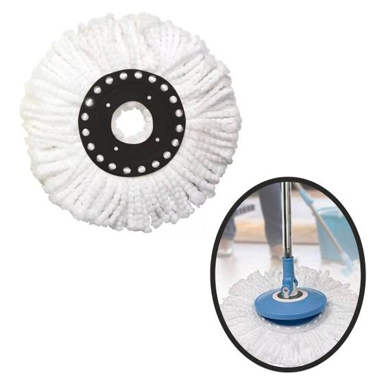 Imagem de 6 Refil De Microfibra Universal Para Balde Spin Mop Esfregão