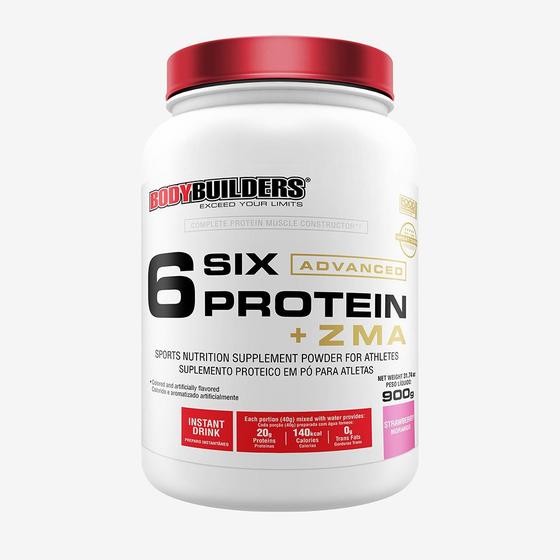 Imagem de 6 SIX PROTEIN ADVANCED C/ ZMA POTE 900g  - Bodybuilders