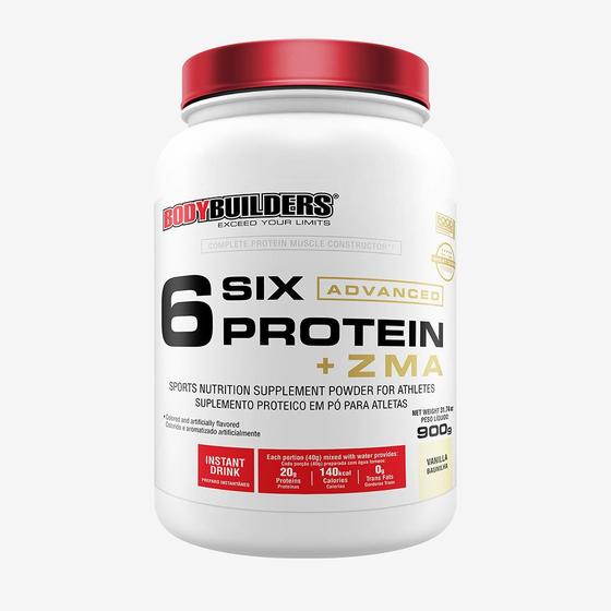 Imagem de 6 SIX PROTEIN ADVANCED C/ ZMA POTE 900g  - Bodybuilders