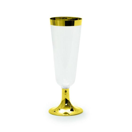 6 Tacas Champagne Ouro 170ml Decoração Festas Menor preço em 6 Tacas Champagne Ouro 170ml Decoração Festas