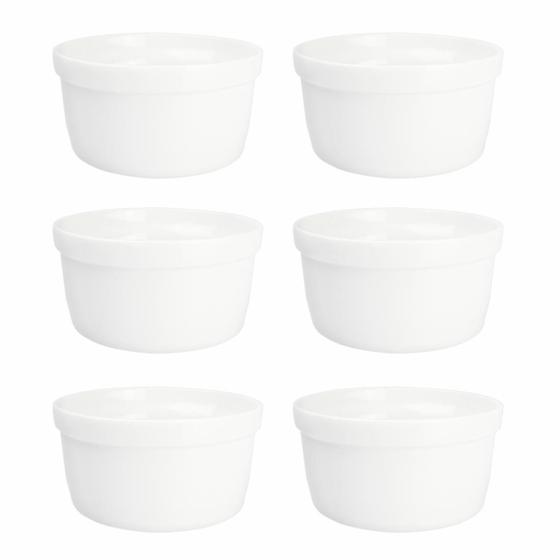 Imagem de 6 Tigelas Cambucas Porcelana Para Salada Com 210ml Sopas