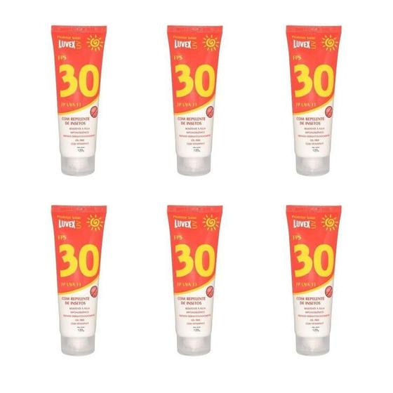 Imagem de 6 Un Creme Protetor Solar Uva Uvb Fator 30 Com Repelente de Insetos Luvex