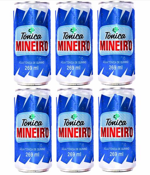 6 Unidades de Água Tônica de Quinino Mineiro 269ml - Água Tônica ...