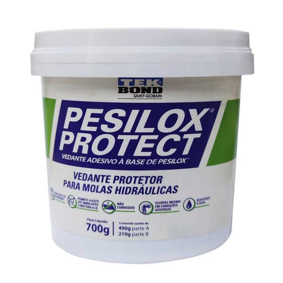 Imagem de 6 Vedante Pesilox Protect Adesivo Molas A+B 700g TekBond