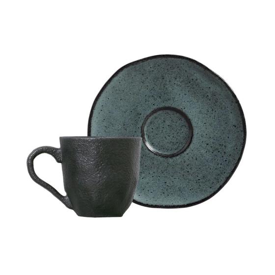 Imagem de 6 Xícaras de Café Stoneware Orgânico Petroleum Porto Brasil