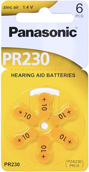 Imagem de 60 Baterias Auditivas Zinco Ar Pr230 Panasonic (10 Cartelas)
