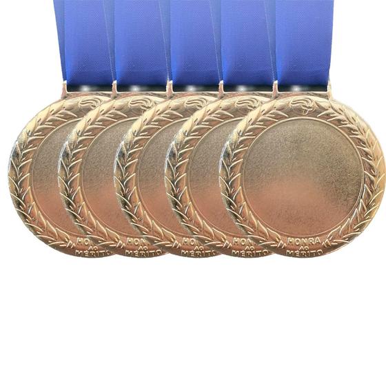 Imagem de 60 Medalhas p/ Personalizar Ouro Prata bronze Honra Mérito