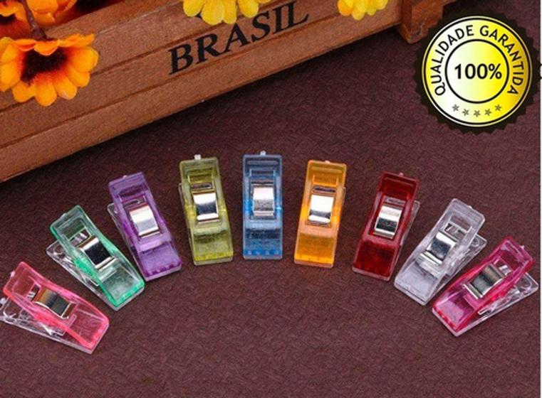 Imagem de 60 Mini Prendedor Clips Prender Plásticos Pequenos Colorido