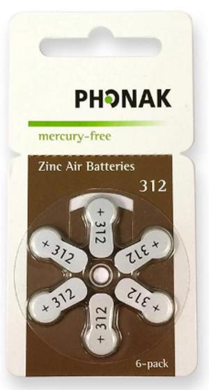 60 Pilhas - 312 Phonak Aparelho Auditivo - Mercury Free - SELO MARROM Menor preço em 60 Pilhas - 312 Phonak Aparelho Auditivo - Mercury Free - SELO MARROM