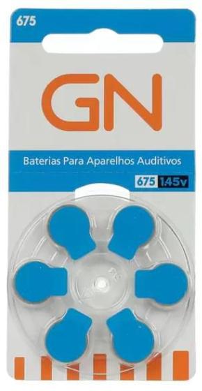 Imagem de 60 Pilhas/Baterias GN RESOUND para Aparelho Auditivo - tamanho 675 - SELO AZUL