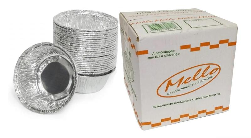 Imagem de 600 Forma Alumínio Empada Forminha Grande 100Ml Mello (1Cx)