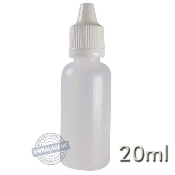 Imagem de 600 Frasco Plástico 20ml Conta gotas Natural - Ref 14794