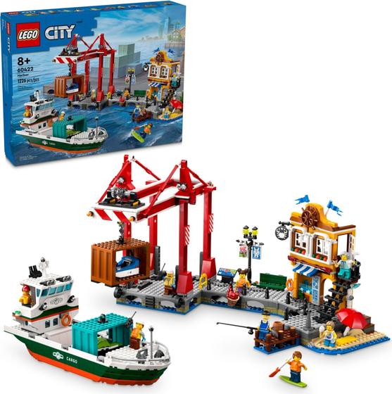 Imagem de 60422- LEGO City - Porto à Beira-mar com Navio de Carga