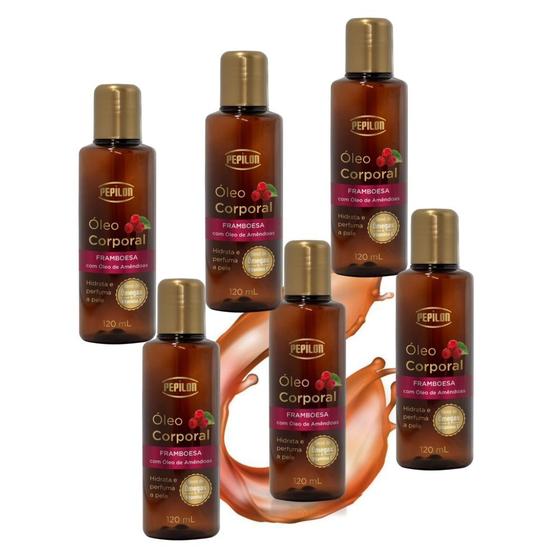 Imagem de 6UN Óleo Corporal Framboesa 120ml Pepilon