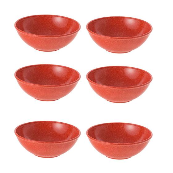 Imagem de 6un Tigela bowl 1lt salada petiscos Vermelho