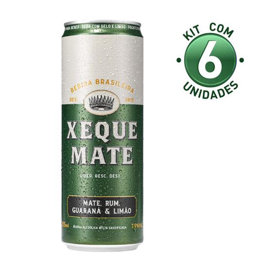 Imagem de 6und Xeque Mate Bebida Pronta Mate Rum Guaraná Limão 355ml