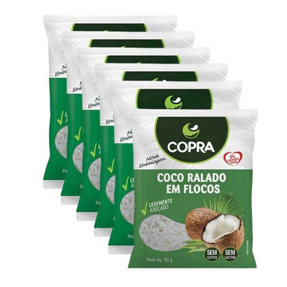 Imagem de 6uni Coco Ralado Flocado 50gr - Copra