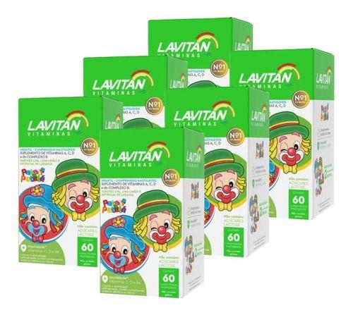Imagem de 6uni Lavitan Kids Patati Patata Mix De Sabores Cimed 60cpr