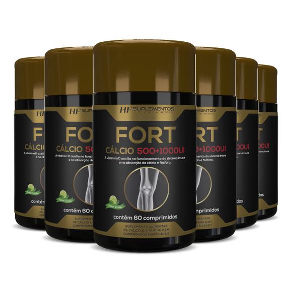 Imagem de 6x calcio com vitamina d 60 comps mastigavel premium
