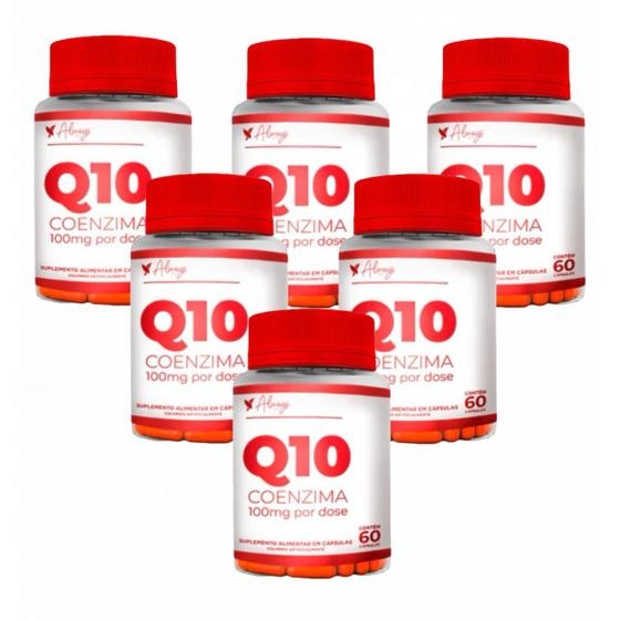 Imagem de 6x Coenzima Q10 100mg + Vitamina E- 60 cápsulas- Always Fit