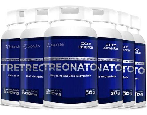 6x Magnésio L Treonato Puro - 360 Cáps 500mg Menor preço em 6x Magnésio L Treonato Puro - 360 Cáps 500mg