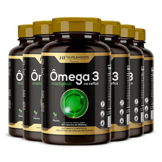 6x omega 3 no reflux aumenta concentração e função cerebral HF