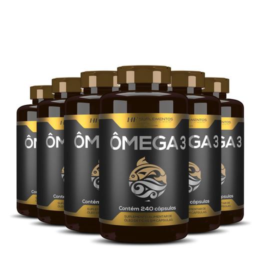 Imagem de 6X Omega 3 Oleo De Peixe Premium 240Caps Hf Suplementos