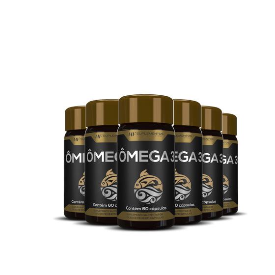 Imagem de 6X Omega 3 Oleo De Peixe Premium 60Caps Hf Suplementos