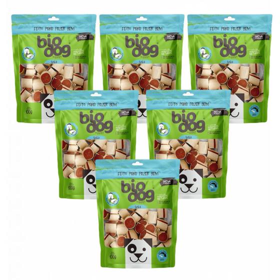 Imagem de 6x Petisco Bio Dog Gourmet Sushi- para Cães- Frango-100g