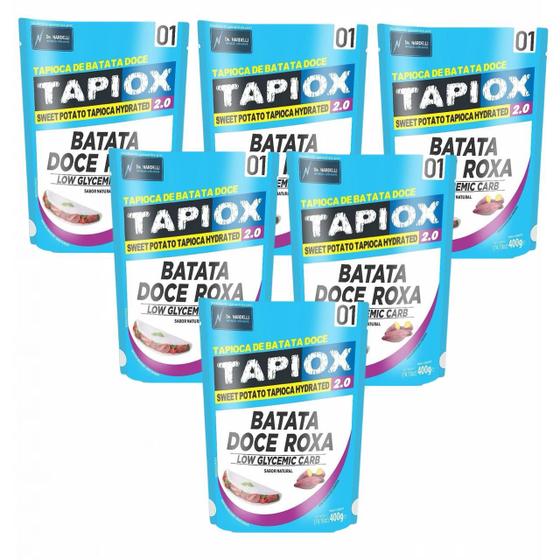 Imagem de 6x Tapioca Fit - Batata Doce- Tapiox 2.0- Sem Glúten- 400g