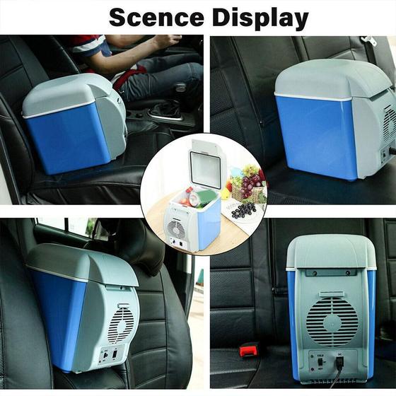 Imagem de 7.5l portátil mini geladeira elétrica geladeira silencioso freezer refrigerador compacto geladeiras para casa carro cozi