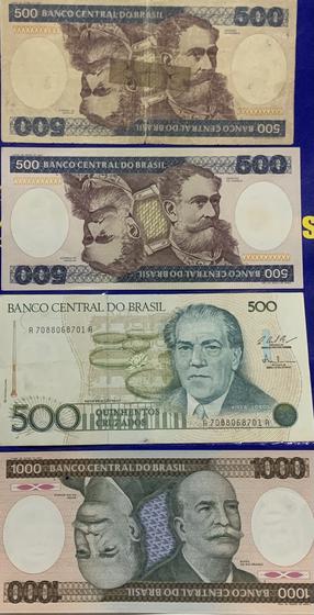 Imagem de 7 Cédulas Variadas Banco Central do Brasil Antigas Coleção