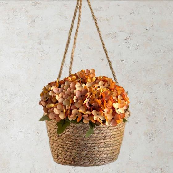 Imagem de 7 Mini buquê hortênsia flor artificial perfeita para festas e casamentos de decoração de casa DIY - DE1923